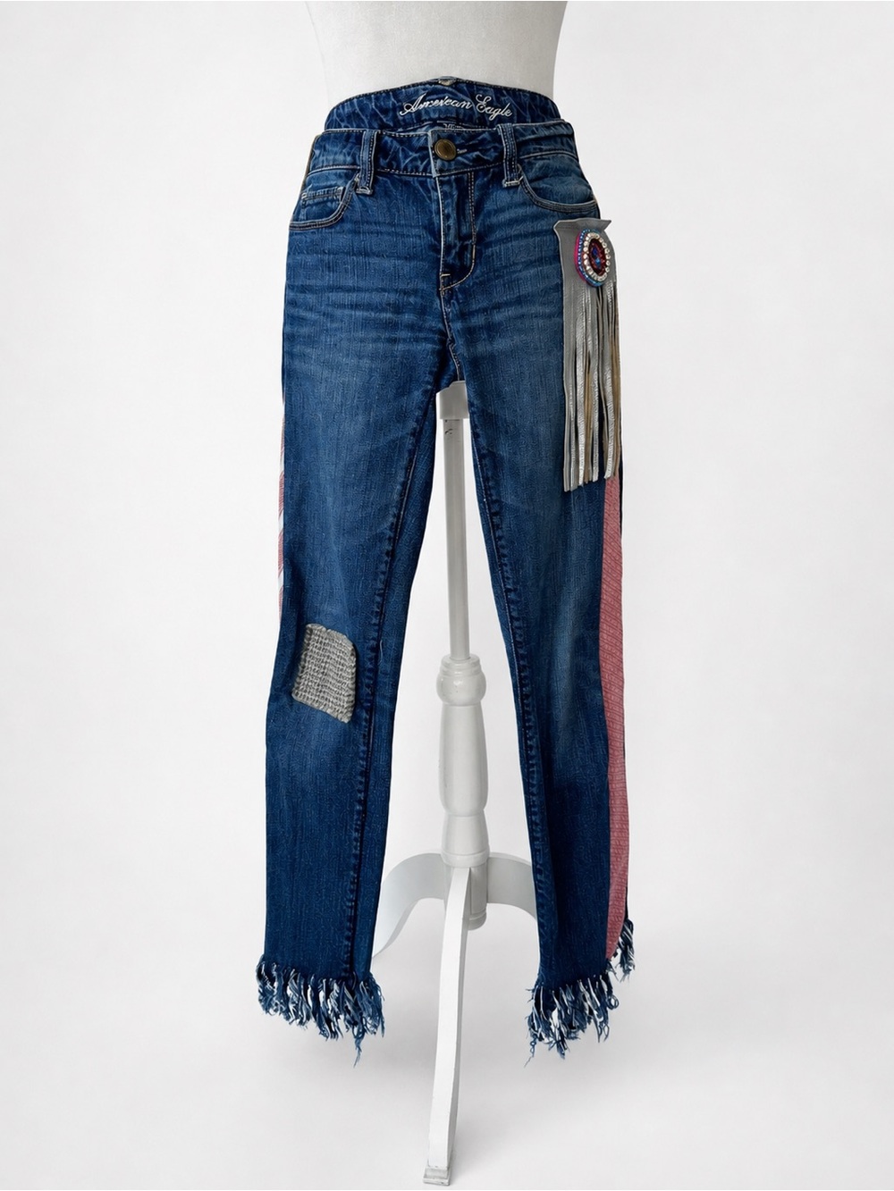 Reworked American Eagle Jeans by Colombian Designer Tina Neumann